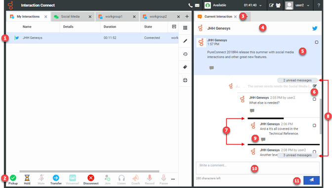 Interaction Connect - Twitter conversations